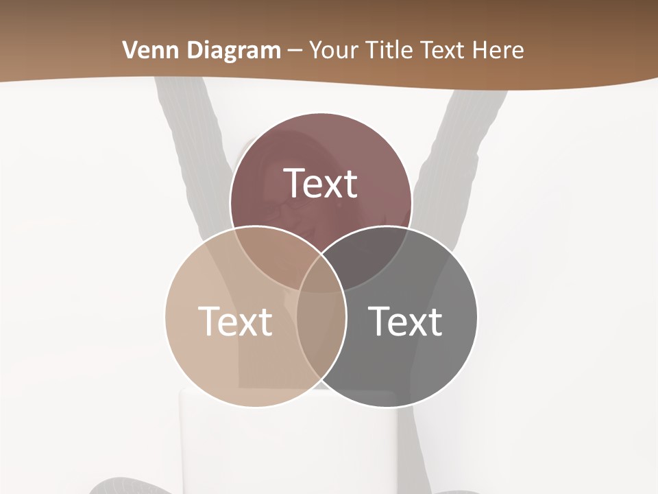 Adult Lotus Businesswoman PowerPoint Template