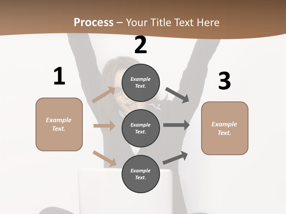 Adult Lotus Businesswoman PowerPoint Template