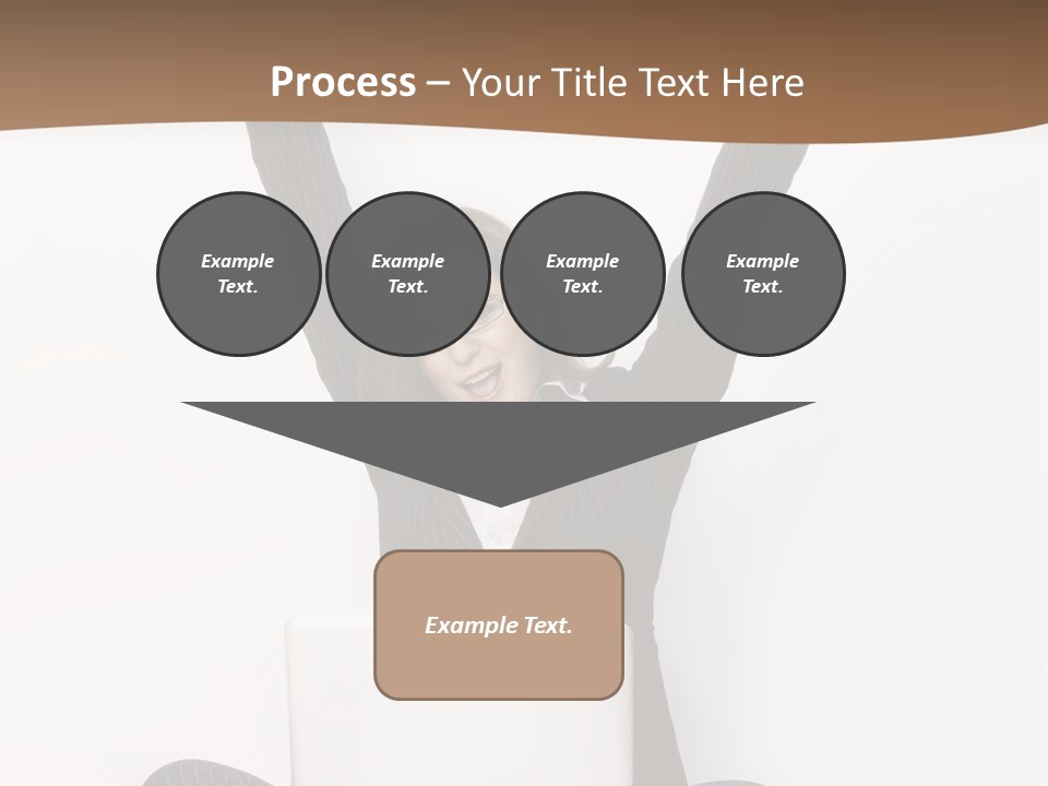 Adult Lotus Businesswoman PowerPoint Template