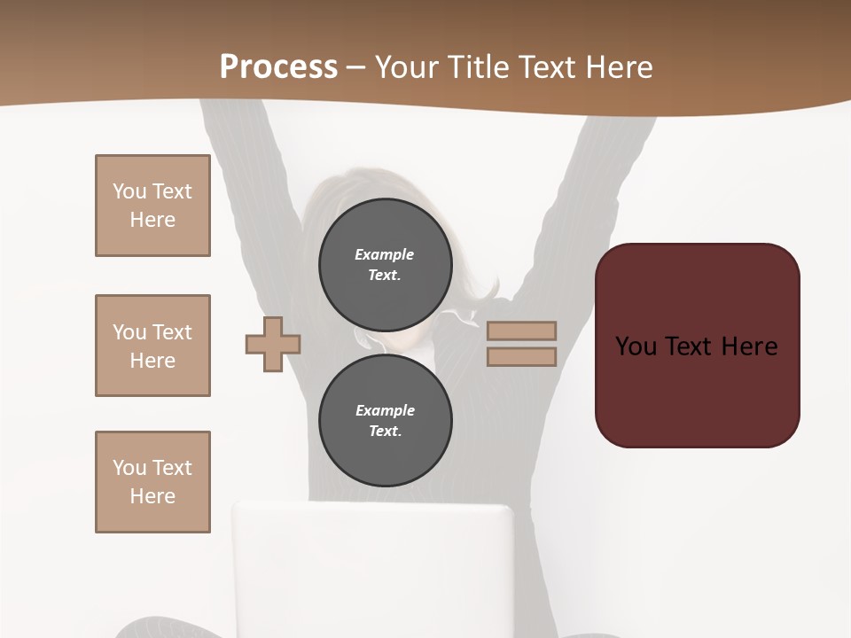 Adult Lotus Businesswoman PowerPoint Template