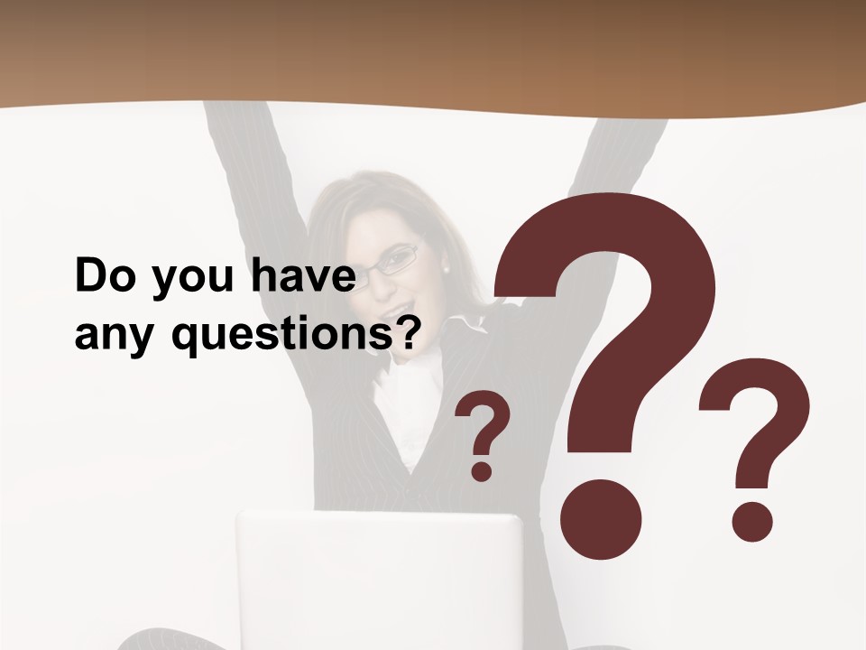 Adult Lotus Businesswoman PowerPoint Template