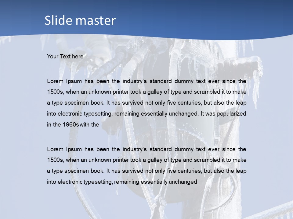 Icicle High Transformer PowerPoint Template