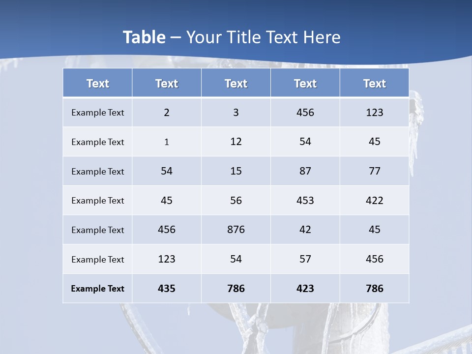 Icicle High Transformer PowerPoint Template