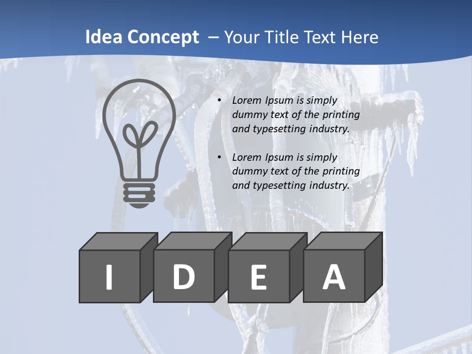 Icicle High Transformer PowerPoint Template