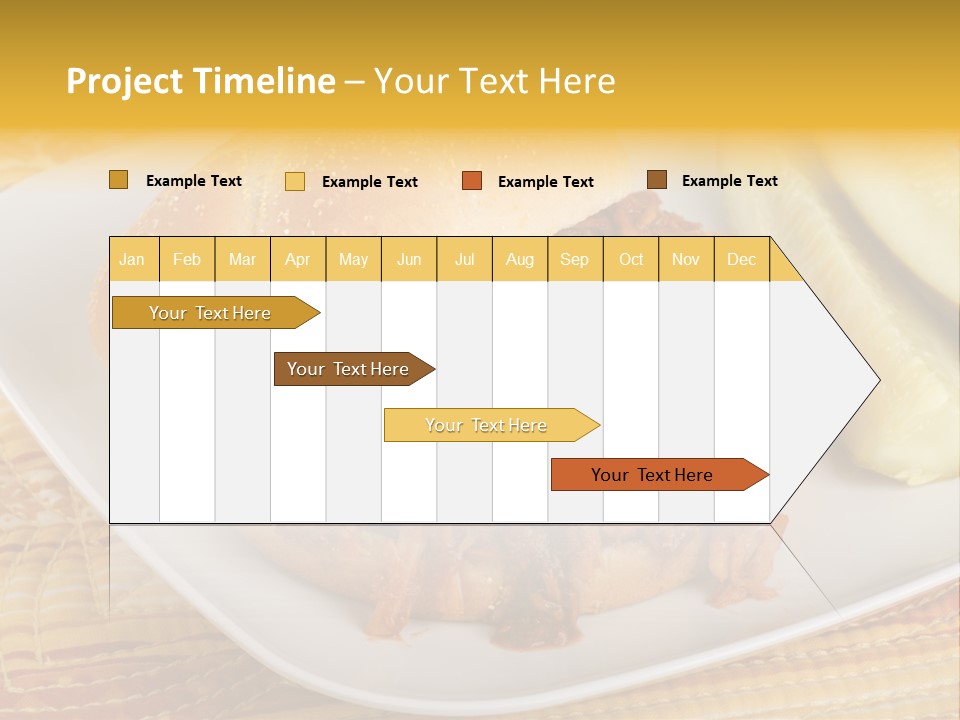 A Pulled Pork Sandwich With Pickles On A Plate PowerPoint Template