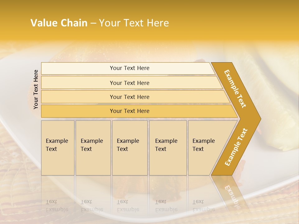 A Pulled Pork Sandwich With Pickles On A Plate PowerPoint Template