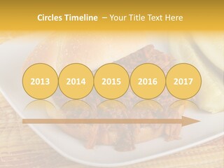 A Pulled Pork Sandwich With Pickles On A Plate PowerPoint Template