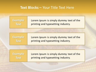 A Pulled Pork Sandwich With Pickles On A Plate PowerPoint Template