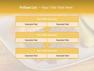 A Pulled Pork Sandwich With Pickles On A Plate PowerPoint Template