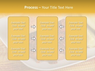 A Pulled Pork Sandwich With Pickles On A Plate PowerPoint Template