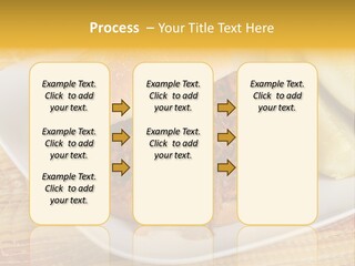 A Pulled Pork Sandwich With Pickles On A Plate PowerPoint Template