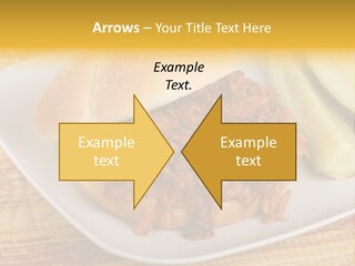 A Pulled Pork Sandwich With Pickles On A Plate PowerPoint Template