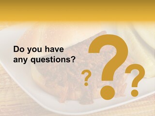 A Pulled Pork Sandwich With Pickles On A Plate PowerPoint Template