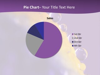 A Purple And Yellow Background With Bubbles On It PowerPoint Template