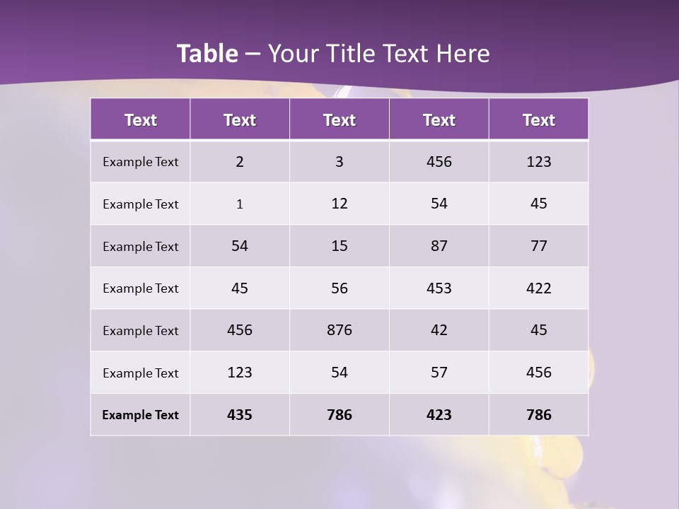 A Purple And Yellow Background With Bubbles On It PowerPoint Template