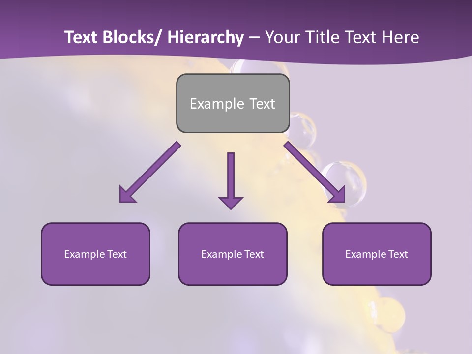A Purple And Yellow Background With Bubbles On It PowerPoint Template
