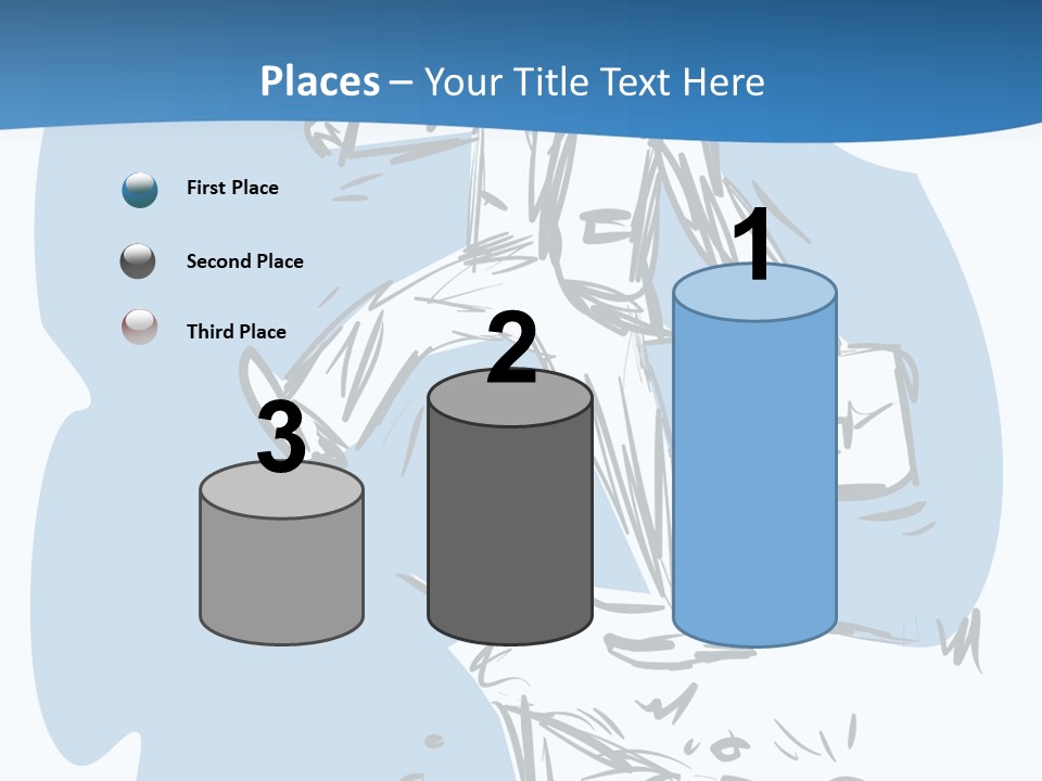A Man With A Briefcase Standing On Top Of A Cliff PowerPoint Template