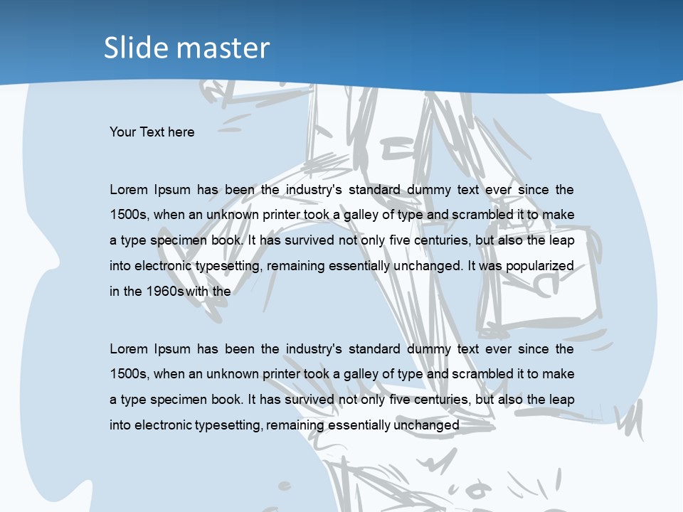 A Man With A Briefcase Standing On Top Of A Cliff PowerPoint Template