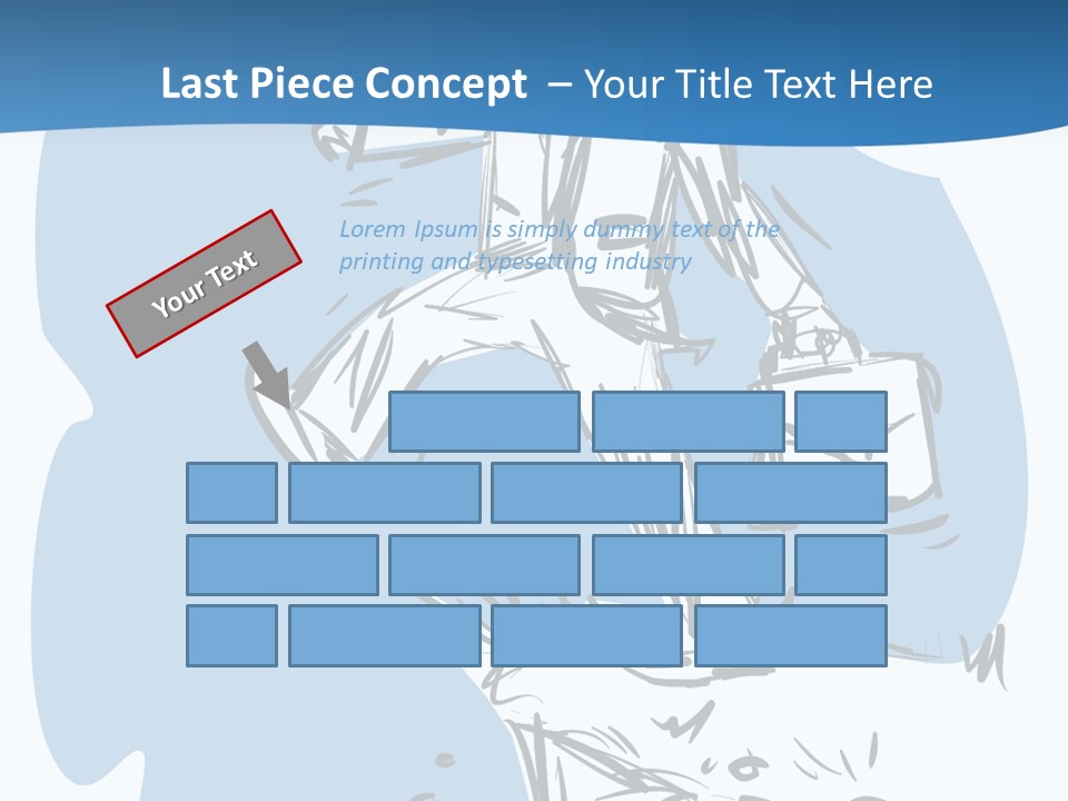A Man With A Briefcase Standing On Top Of A Cliff PowerPoint Template