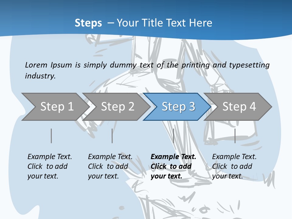 A Man With A Briefcase Standing On Top Of A Cliff PowerPoint Template