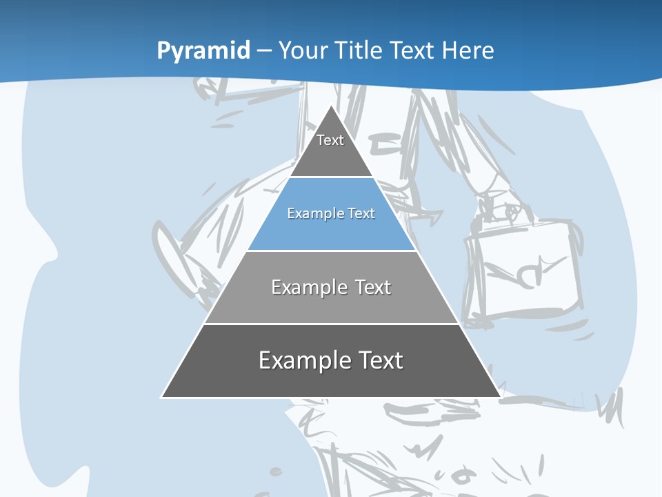 A Man With A Briefcase Standing On Top Of A Cliff PowerPoint Template