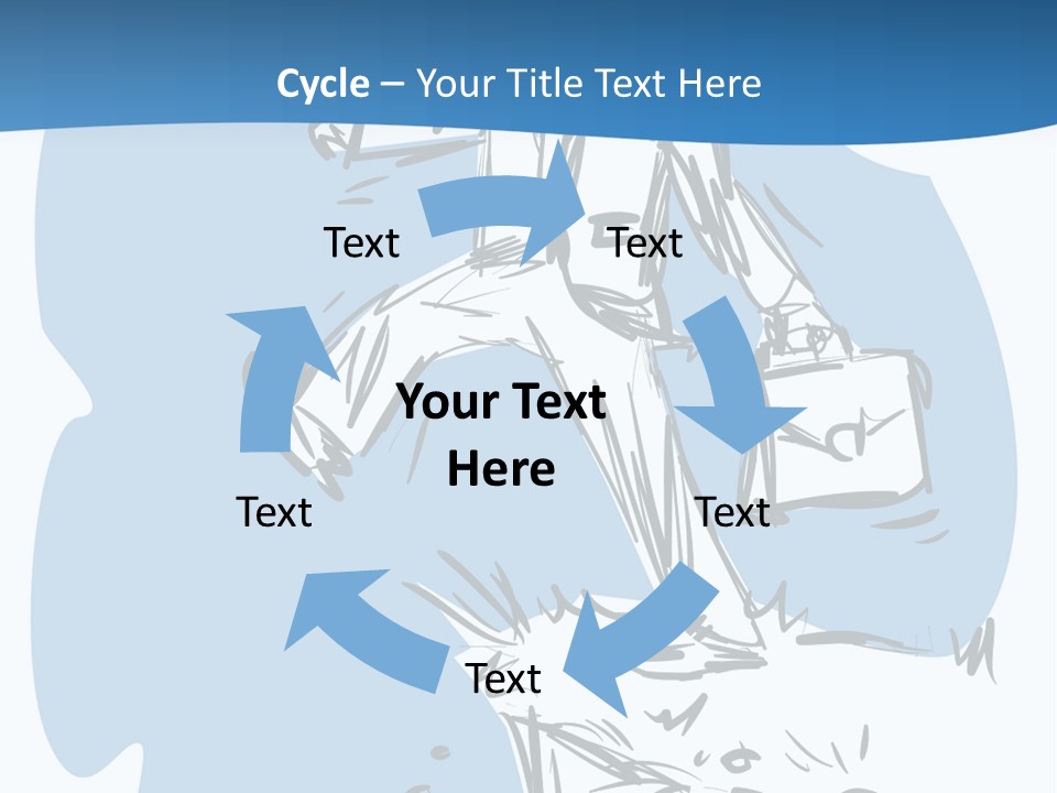 A Man With A Briefcase Standing On Top Of A Cliff PowerPoint Template