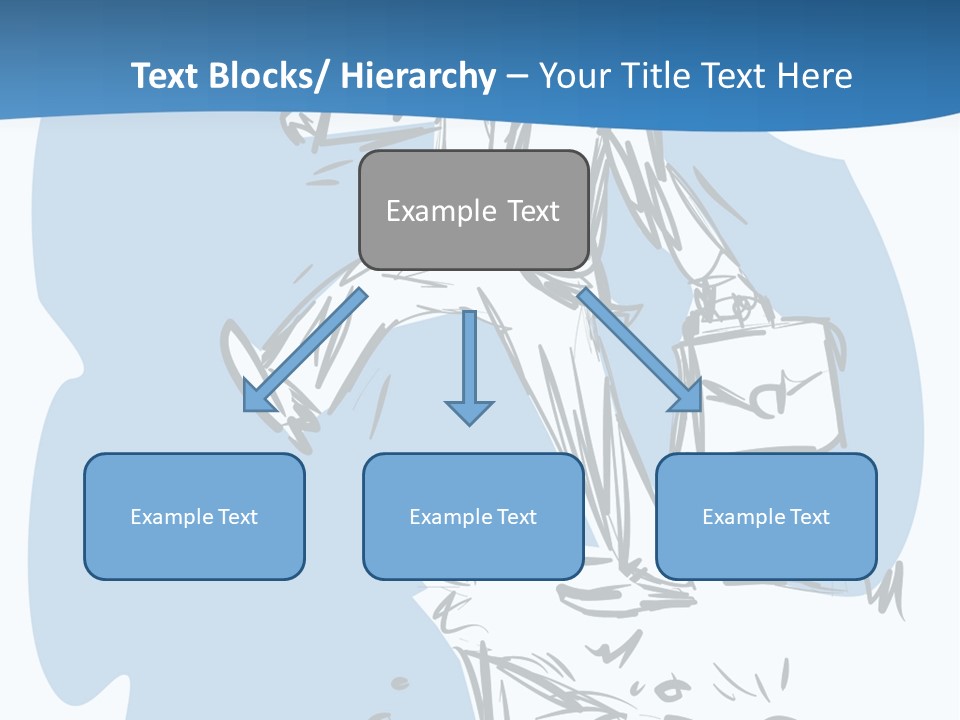 A Man With A Briefcase Standing On Top Of A Cliff PowerPoint Template