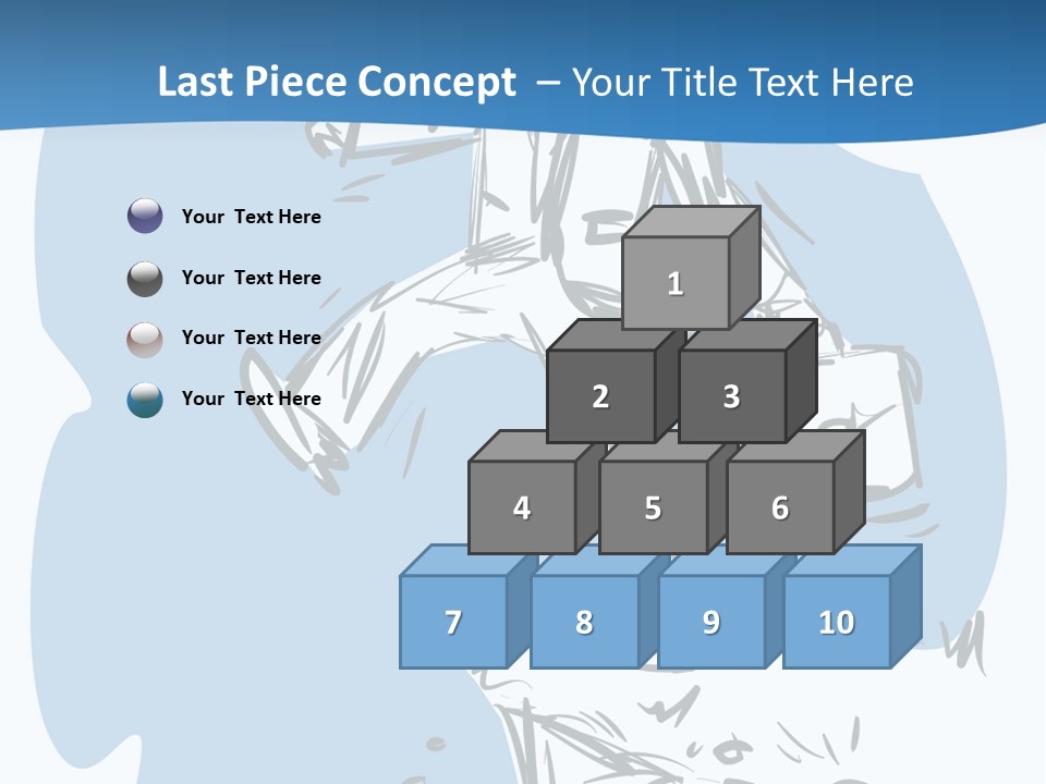 A Man With A Briefcase Standing On Top Of A Cliff PowerPoint Template