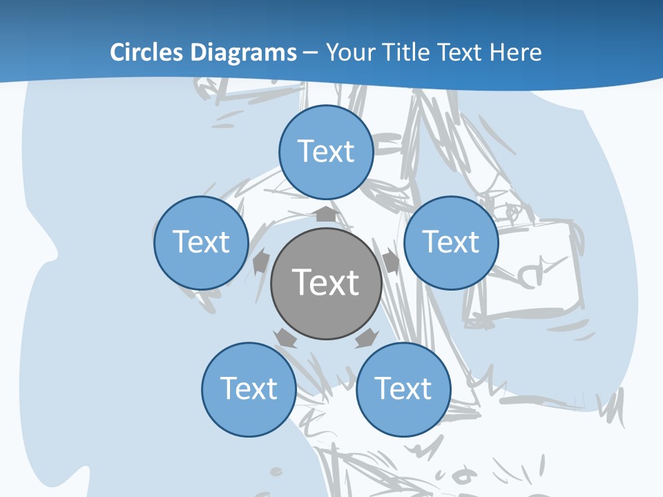 A Man With A Briefcase Standing On Top Of A Cliff PowerPoint Template