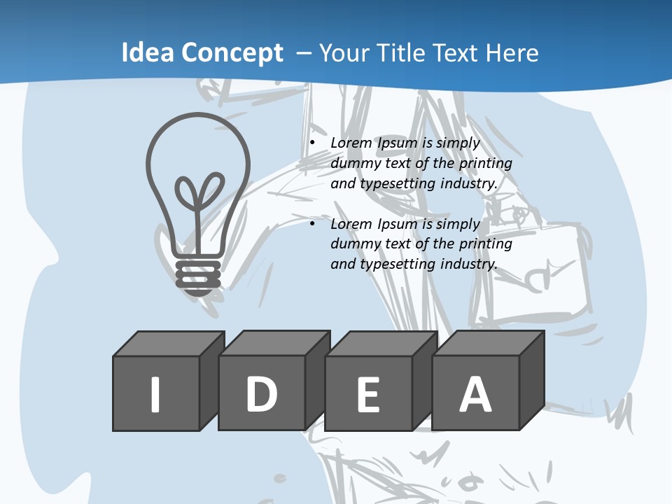 A Man With A Briefcase Standing On Top Of A Cliff PowerPoint Template