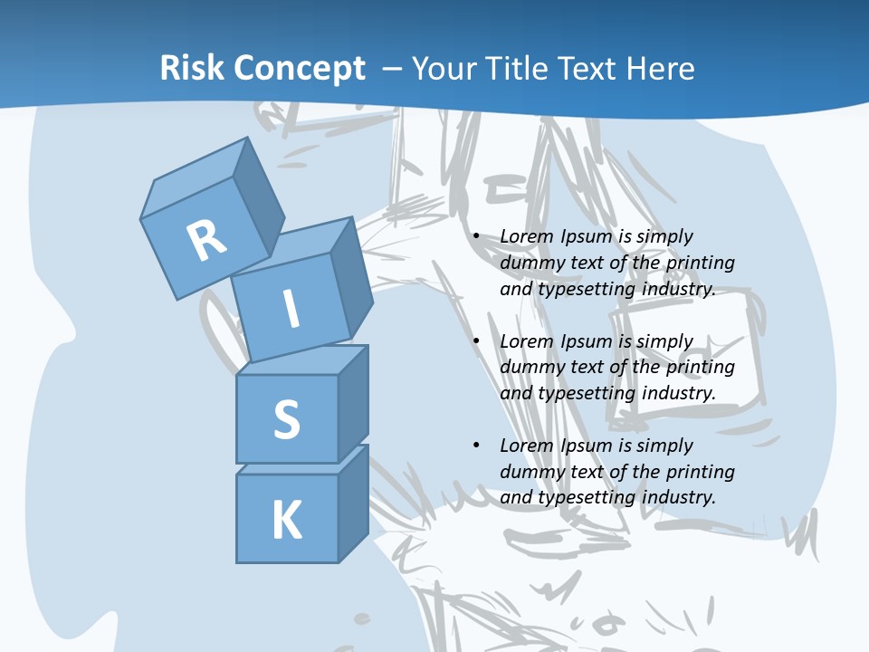 A Man With A Briefcase Standing On Top Of A Cliff PowerPoint Template