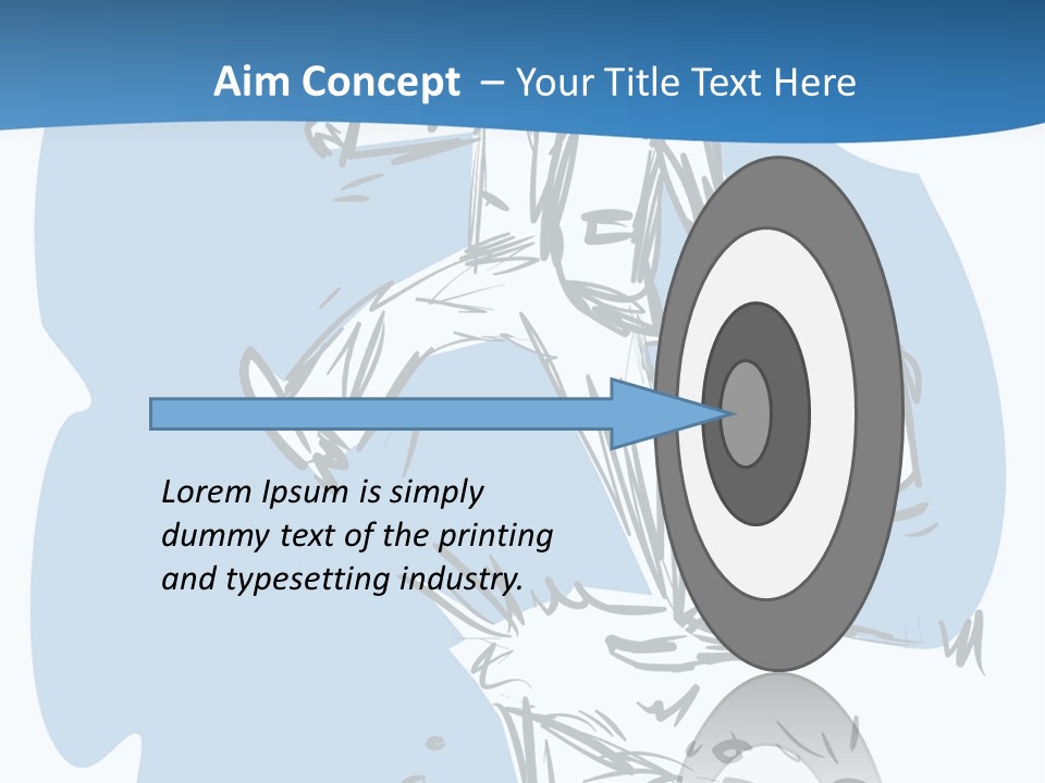 A Man With A Briefcase Standing On Top Of A Cliff PowerPoint Template
