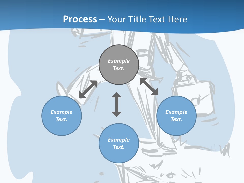 A Man With A Briefcase Standing On Top Of A Cliff PowerPoint Template