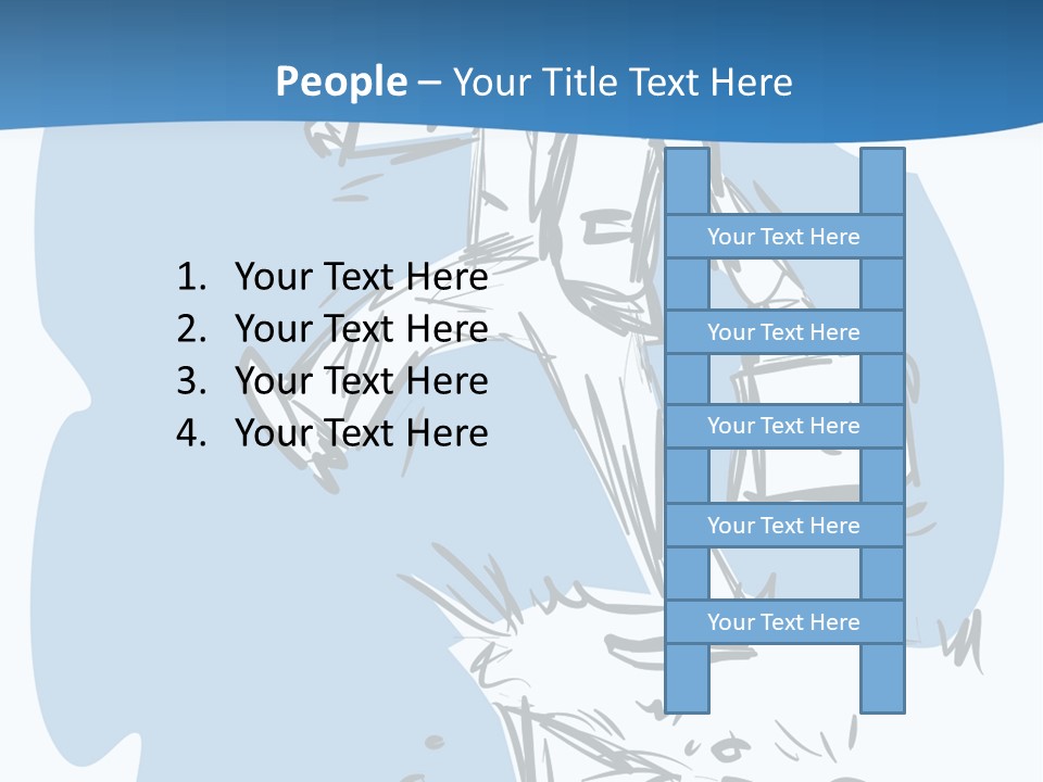 A Man With A Briefcase Standing On Top Of A Cliff PowerPoint Template