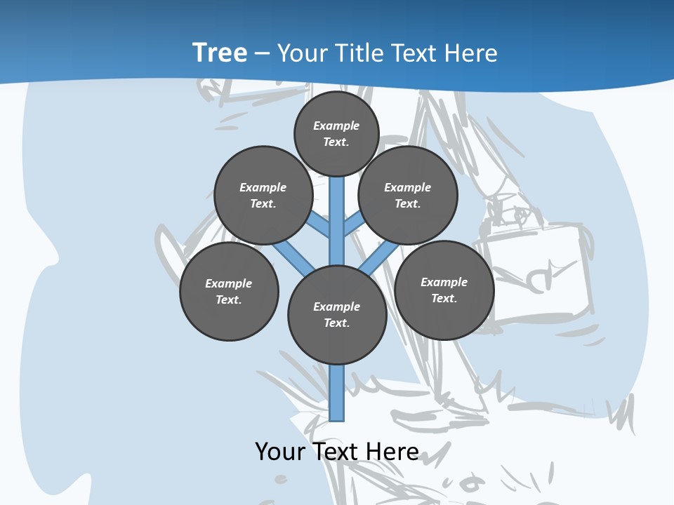 A Man With A Briefcase Standing On Top Of A Cliff PowerPoint Template