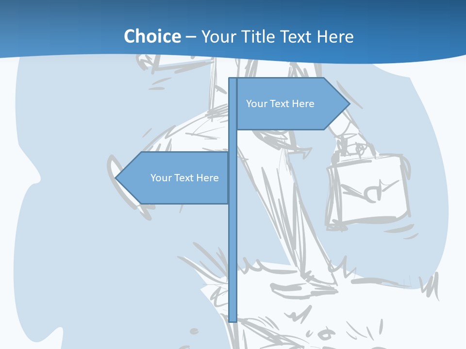 A Man With A Briefcase Standing On Top Of A Cliff PowerPoint Template