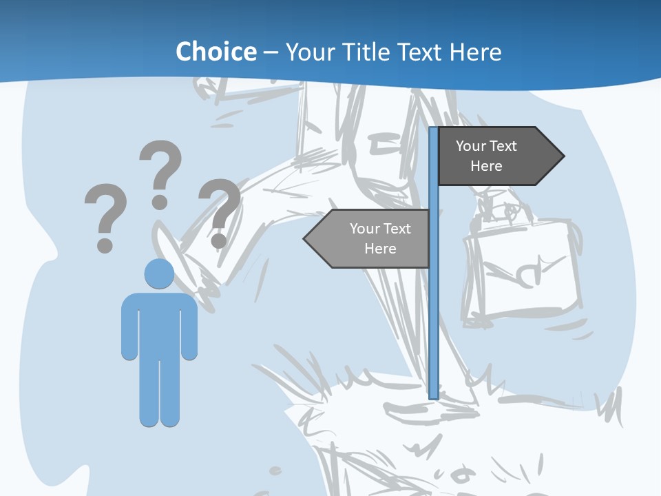 A Man With A Briefcase Standing On Top Of A Cliff PowerPoint Template