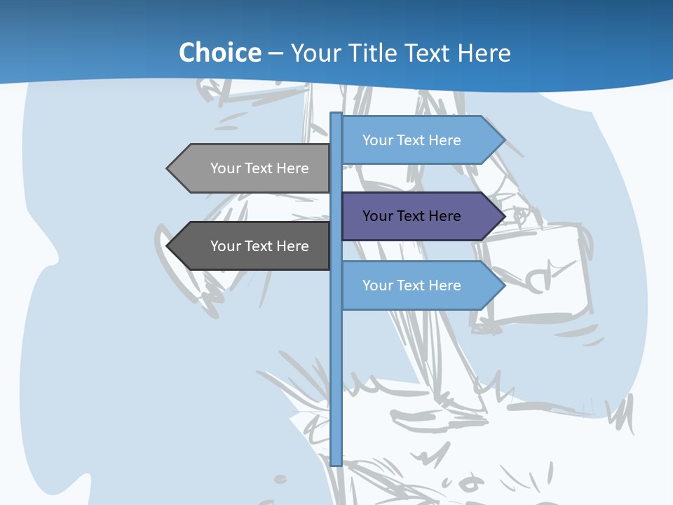 A Man With A Briefcase Standing On Top Of A Cliff PowerPoint Template