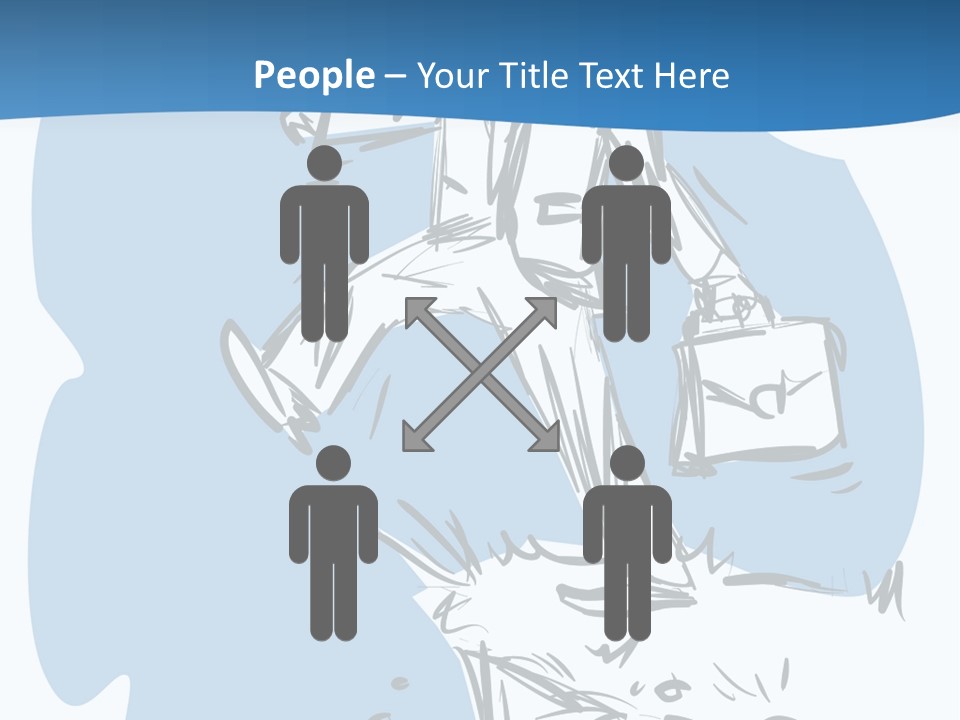 A Man With A Briefcase Standing On Top Of A Cliff PowerPoint Template