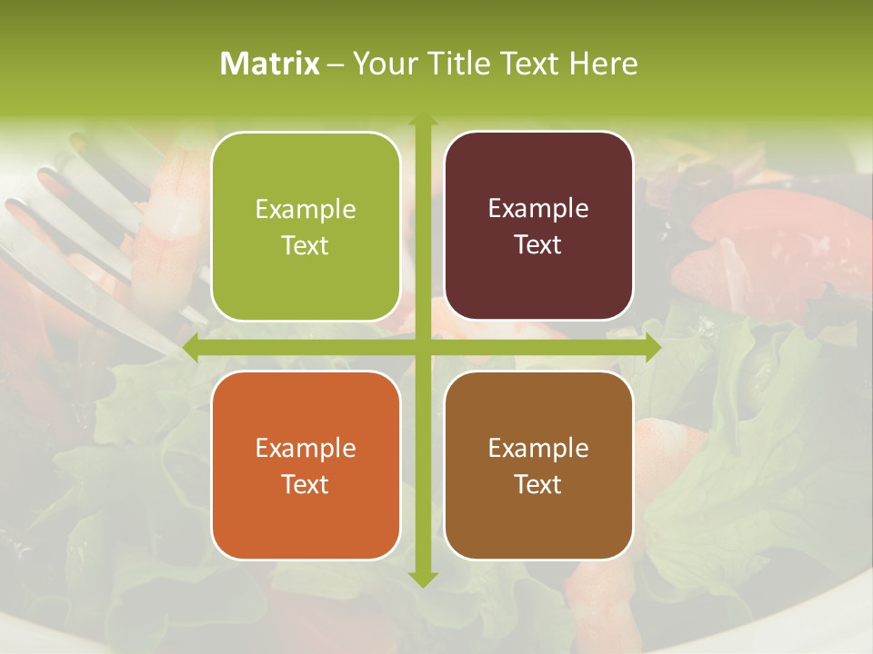 Lunch Eating Isolated PowerPoint Template