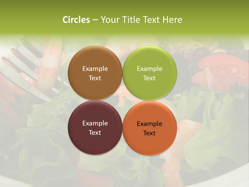 Lunch Eating Isolated PowerPoint Template