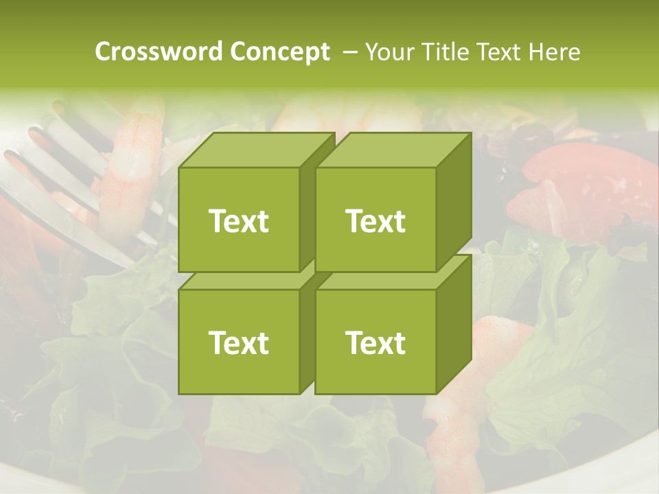 Lunch Eating Isolated PowerPoint Template