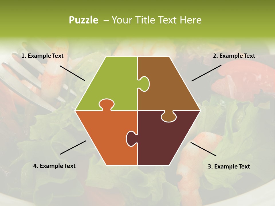 Lunch Eating Isolated PowerPoint Template