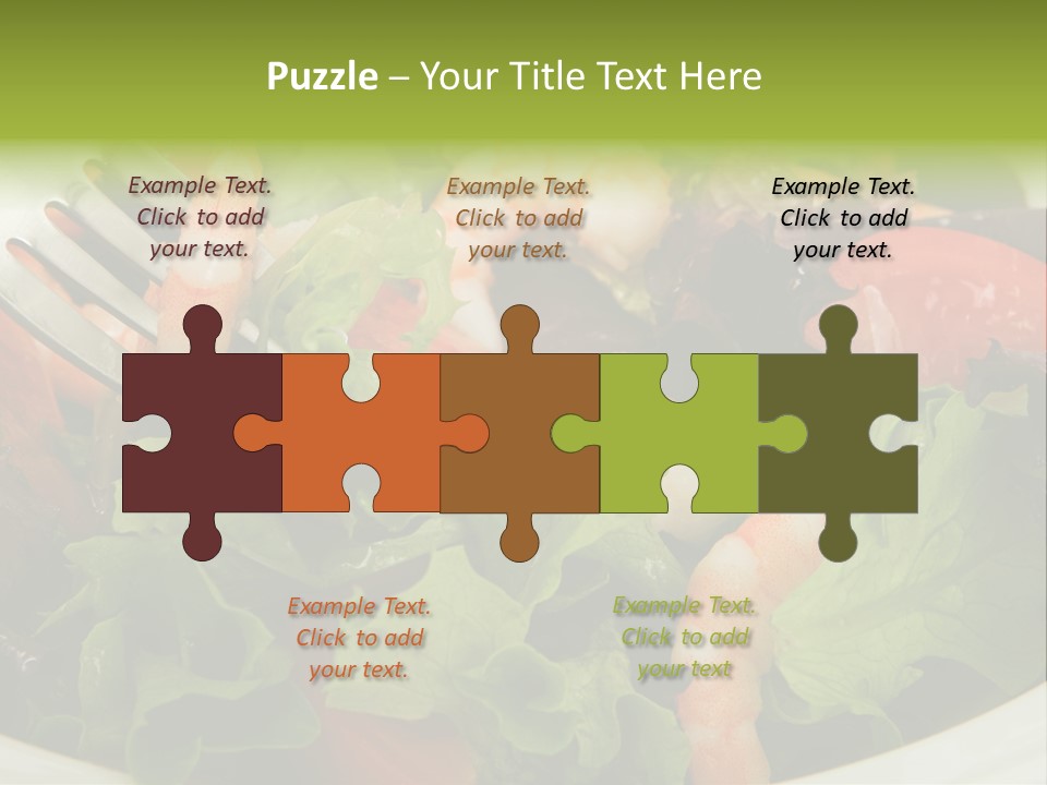 Lunch Eating Isolated PowerPoint Template