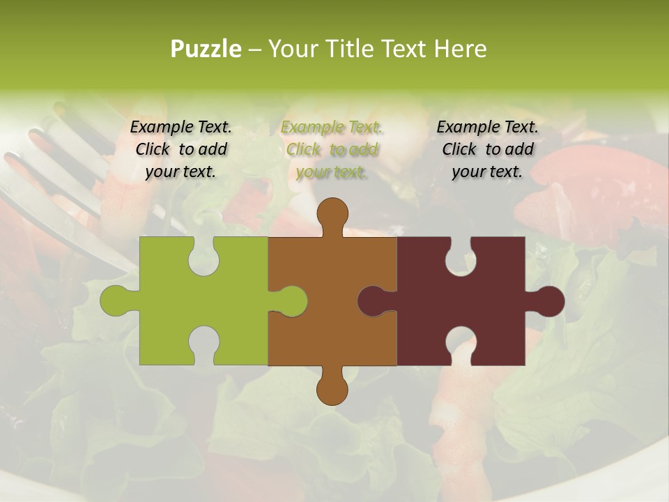 Lunch Eating Isolated PowerPoint Template