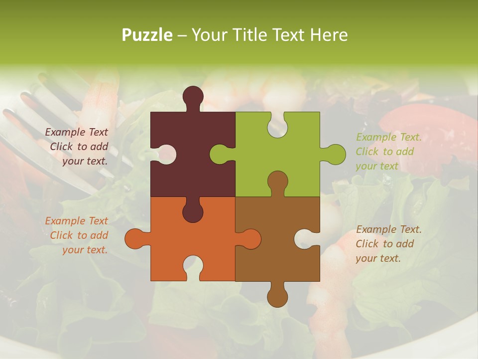 Lunch Eating Isolated PowerPoint Template