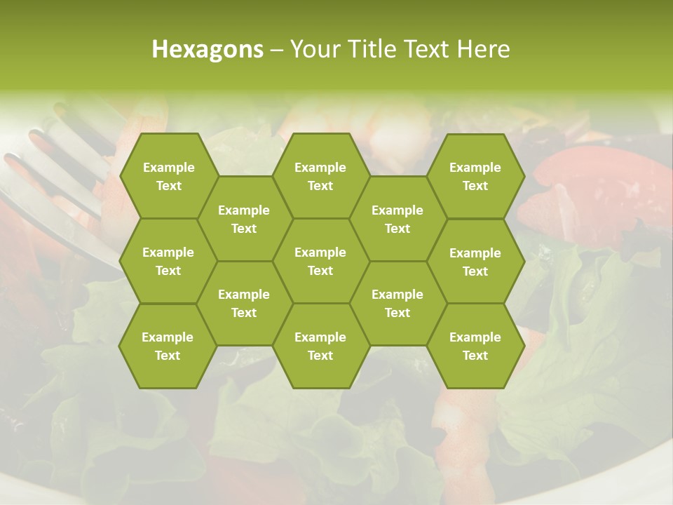 Lunch Eating Isolated PowerPoint Template