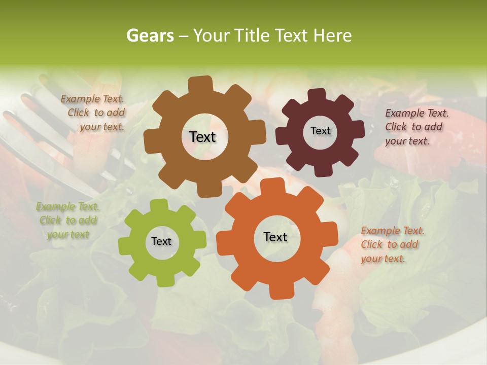 Lunch Eating Isolated PowerPoint Template