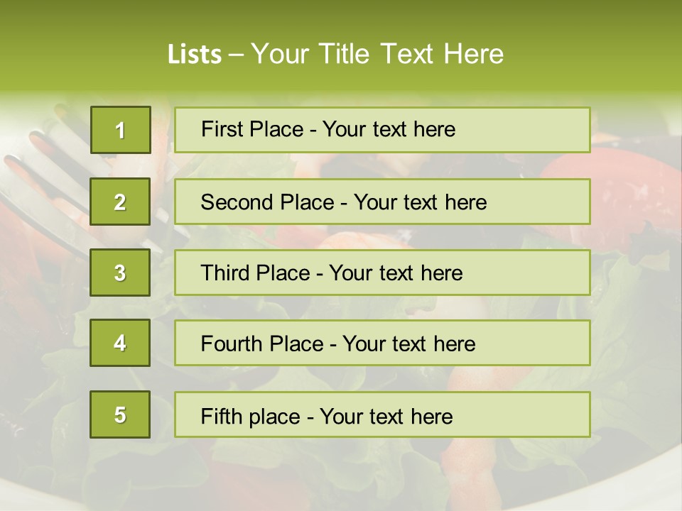 Lunch Eating Isolated PowerPoint Template