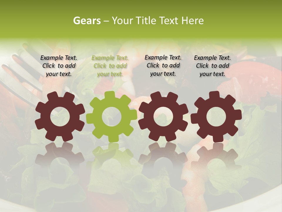 Lunch Eating Isolated PowerPoint Template